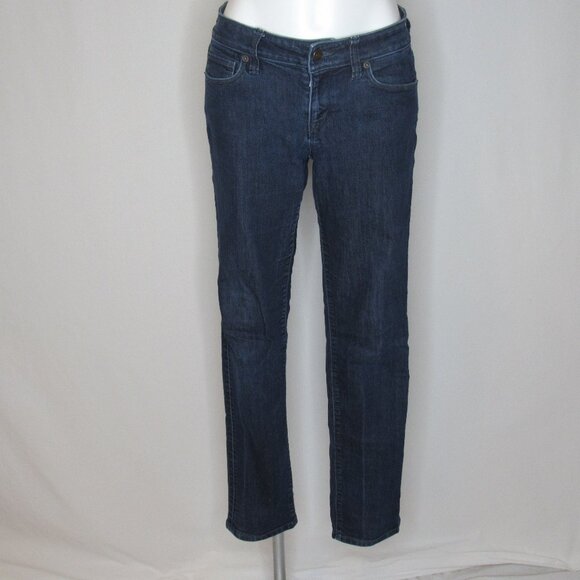 LOFT Denim - Ann Taylor LOFT Curvy Straight Blue Denim Mid Rise Jeans 30" Women's 27 4